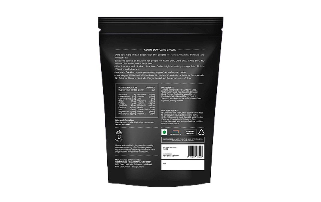 Unsnack Low-Crab Bhujia    Pack  500 grams